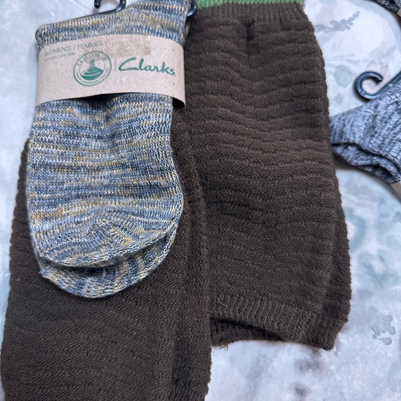 Clarks Brown and Gray women's Socks Set five pair - Picture 5 of 7